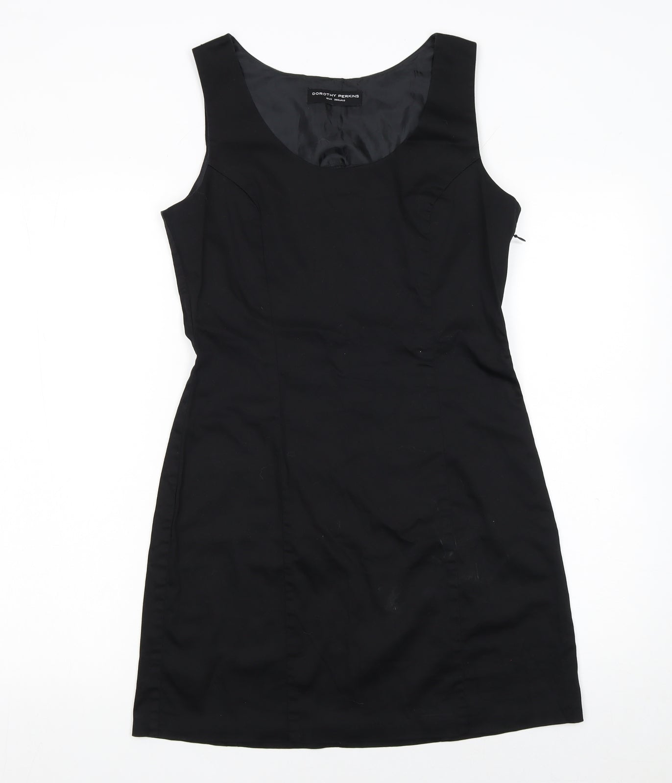 Dorothy Perkins Women's Black Sleeveless Sheath Work Dress Size 10