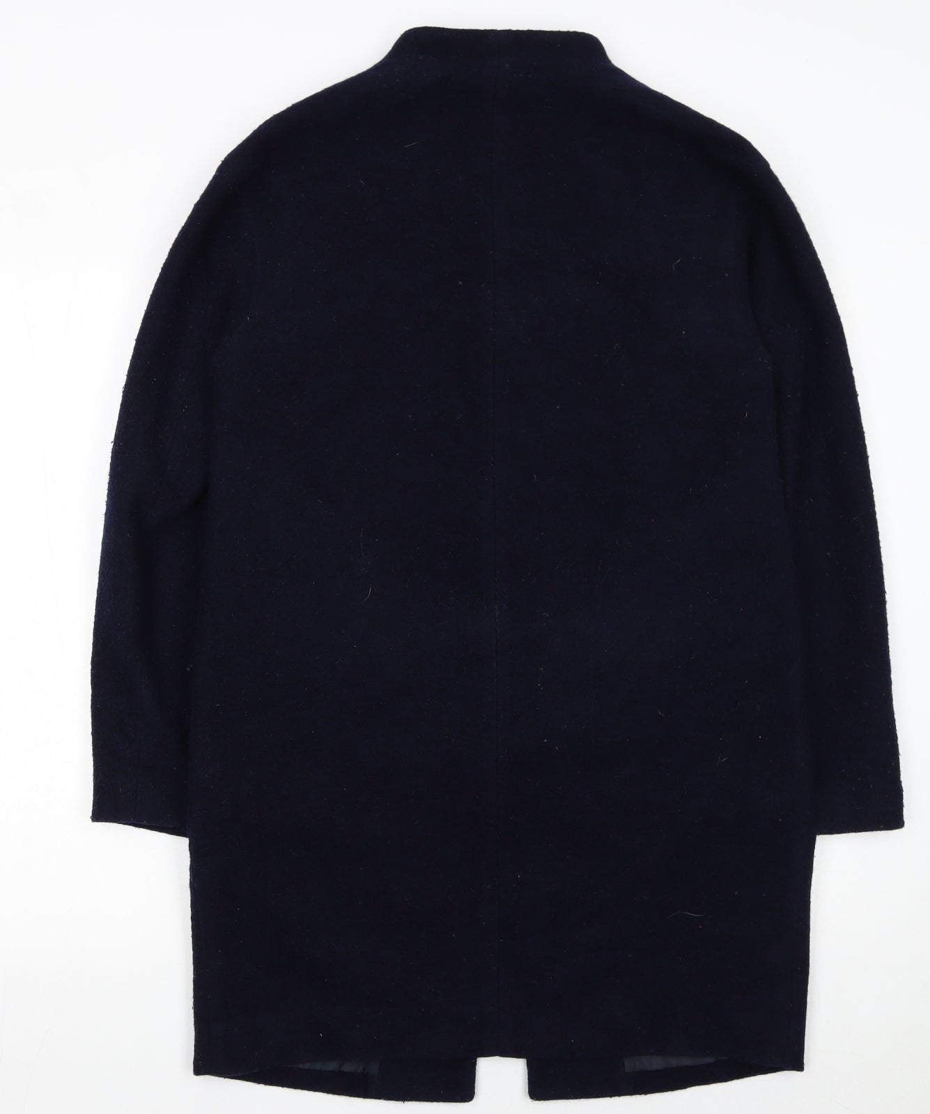 Uniqlo Women’s Black Wool Blend Long Overcoat Size S