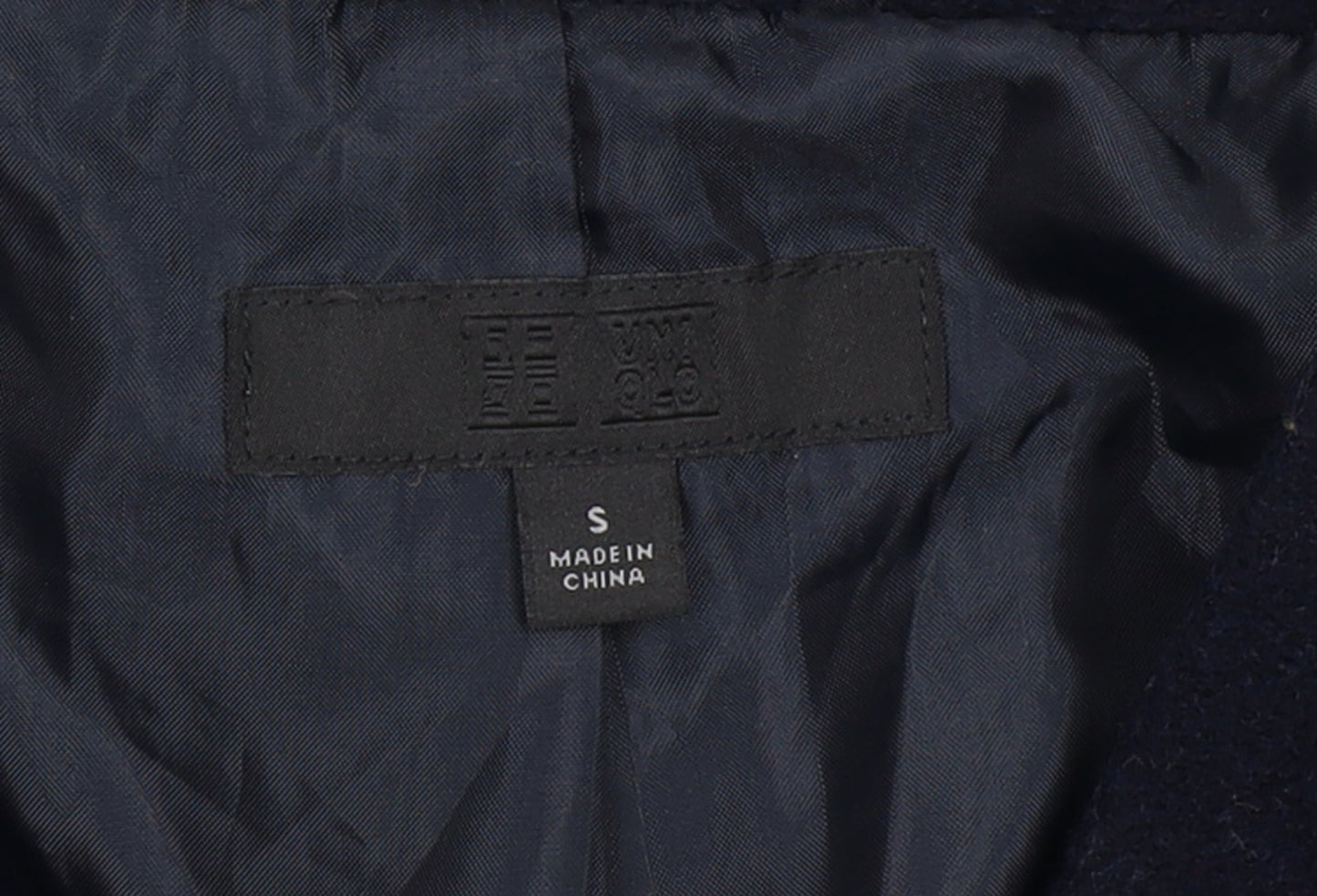 Uniqlo Women’s Black Wool Blend Long Overcoat Size S