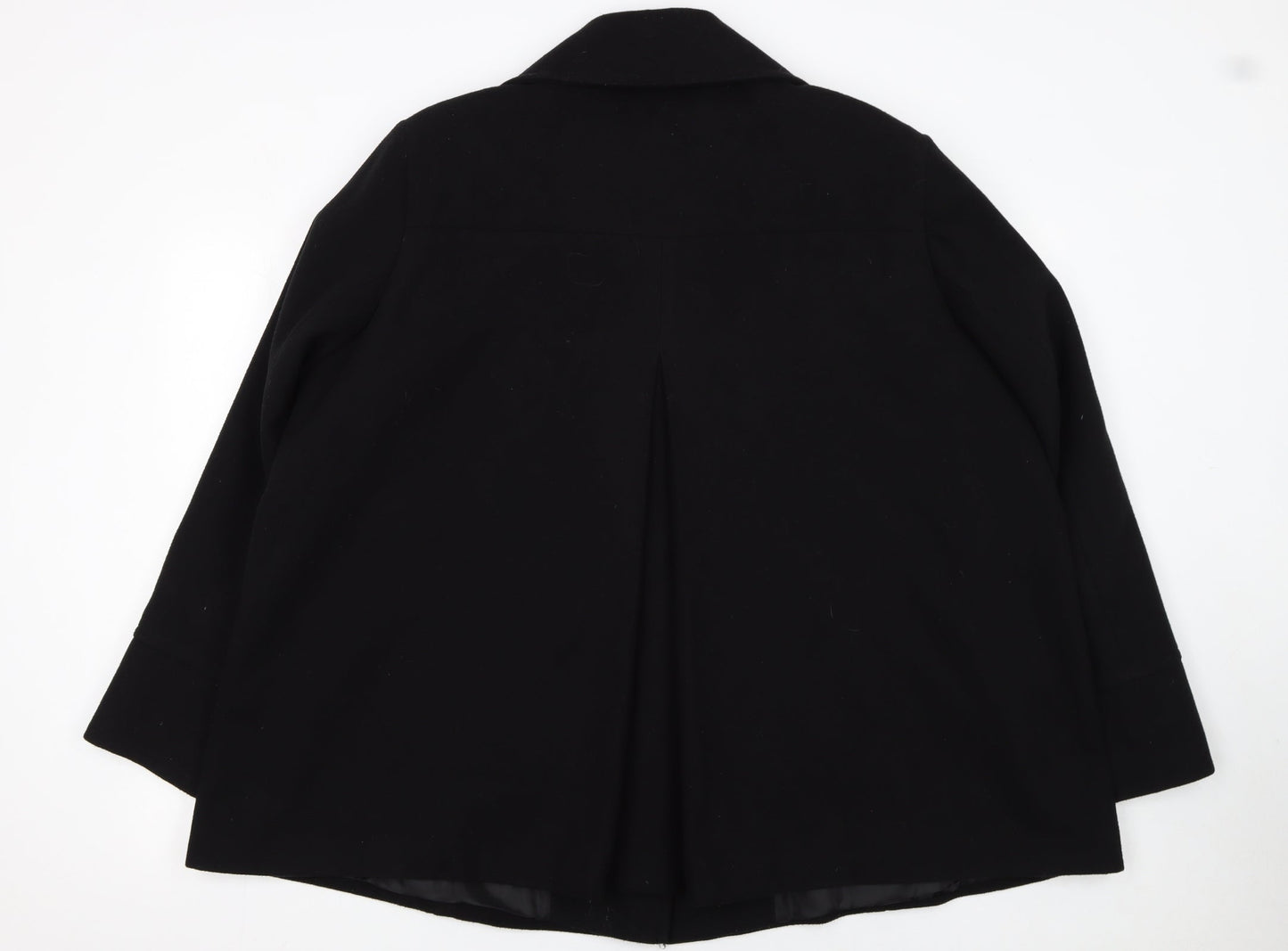 Wardrobe Women Black Mid-Length Overcoat Size 24 Lined