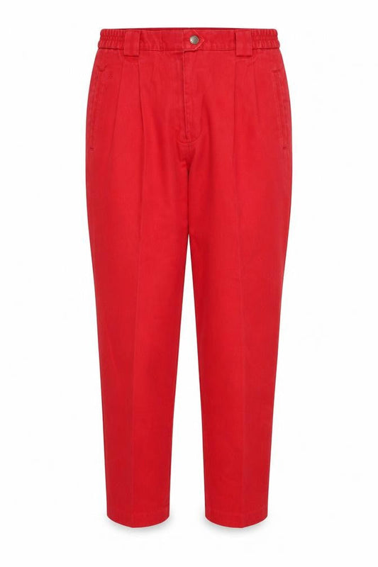 Gardeur Womens Red Cotton Tapered Classic Jeans Size 12