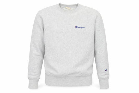 Champion Men's Grey Pullover Sweatshirt Small Crew Neck Fleece