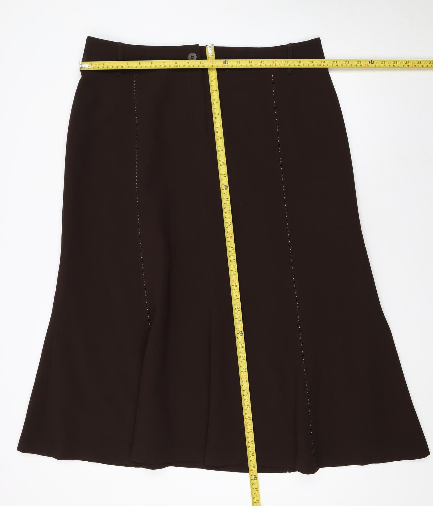 ALEX & Co. Women's Brown A-Line Knee Length Skirt Size 20 Polyester