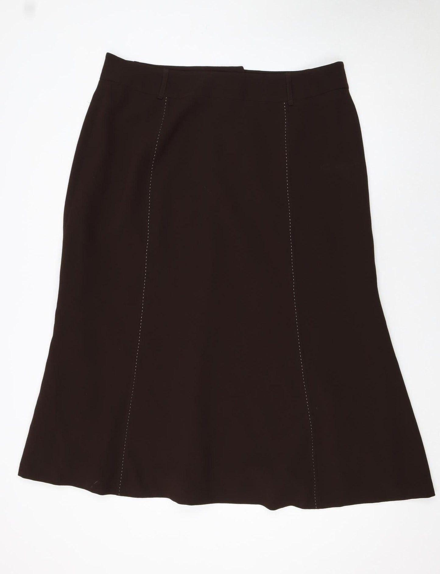 ALEX & Co. Women's Brown A-Line Knee Length Skirt Size 20 Polyester
