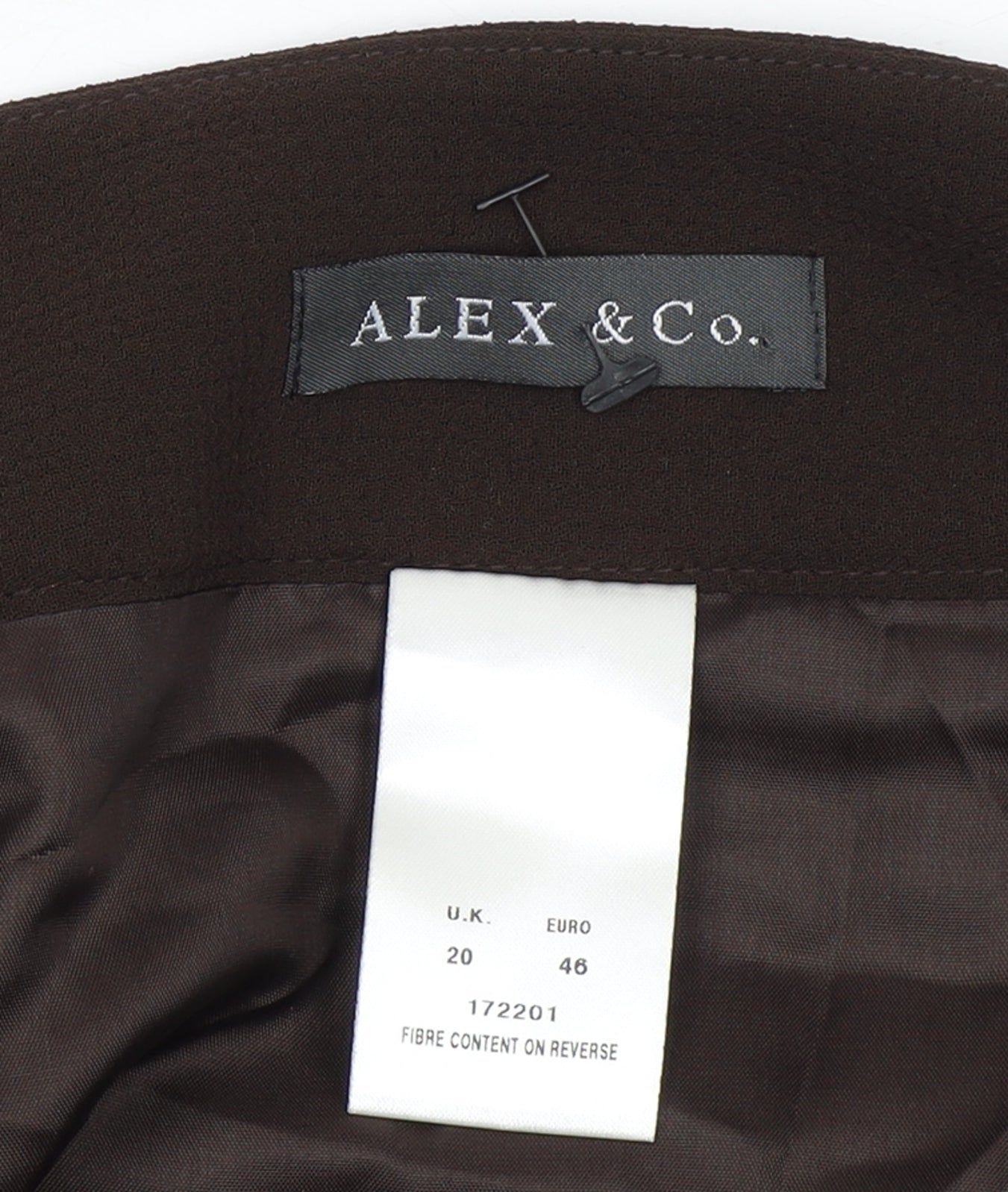ALEX & Co. Women's Brown A-Line Knee Length Skirt Size 20 Polyester