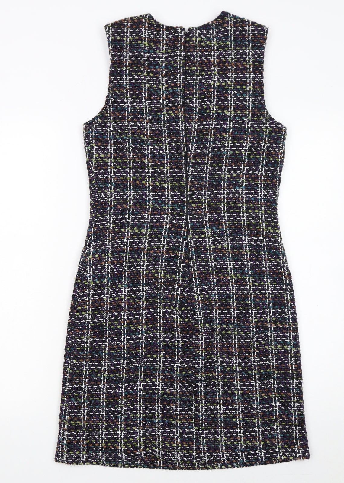 Paper Dolls Women’s Multicoloured Tweed Shift Dress Size 10 Sleeveless