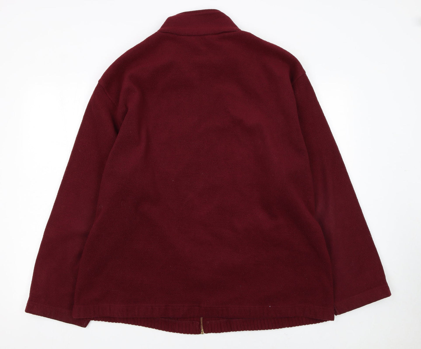Berkertex Men's Red Fleece Full Zip Jacket Size L