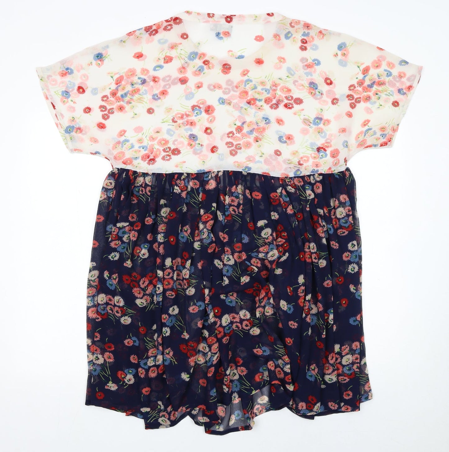 ASOS Women’s Multicoloured Floral Fit & Flare Knee Dress Size 10