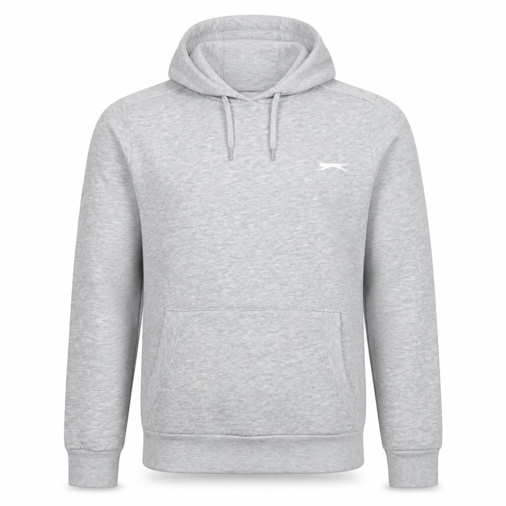 Slazenger Mens Grey XS Pullover Hoodie with Logo Pocket