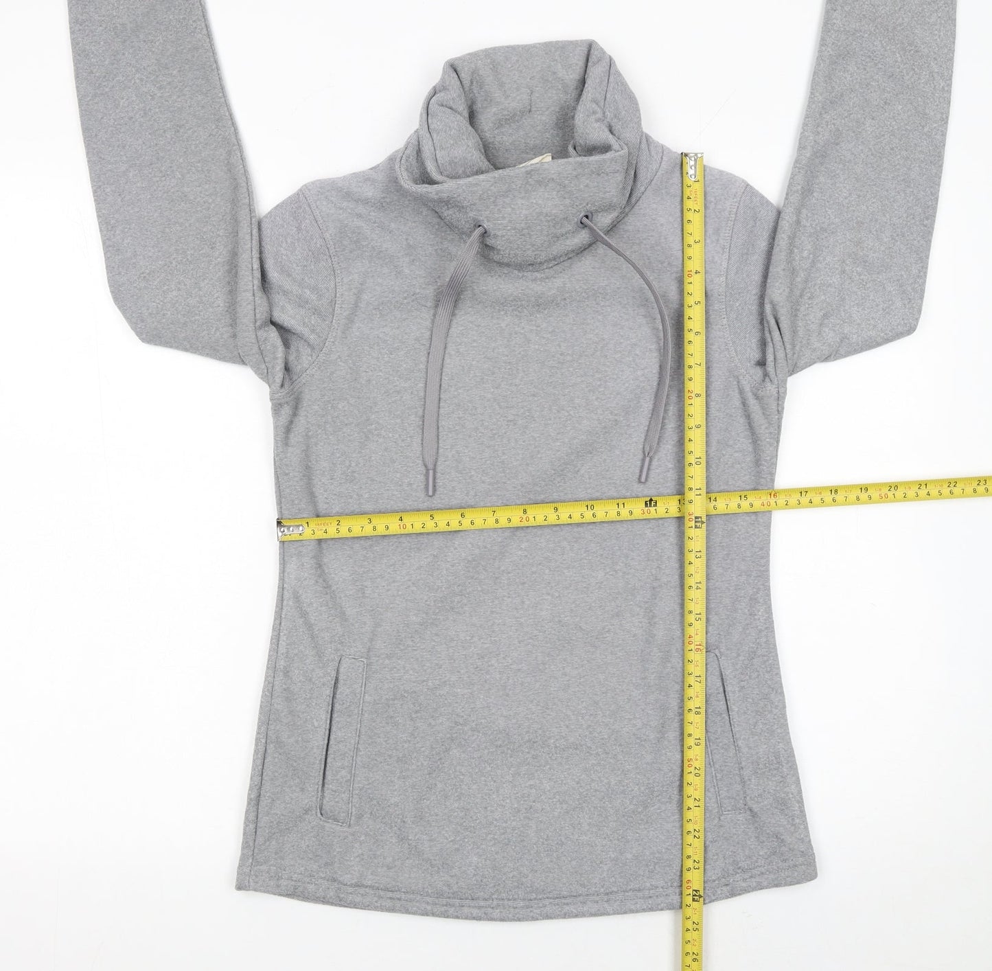 Mountain Warehouse Women Grey Size 16 Cowl Neck Pullover Sweatshirt