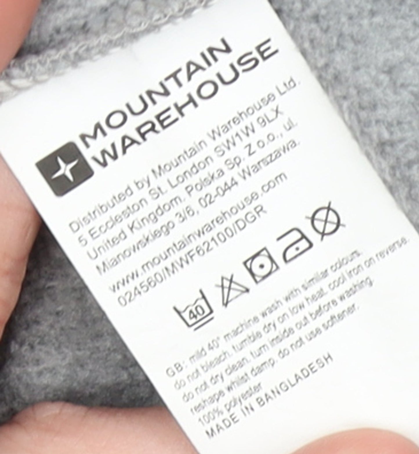 Mountain Warehouse Women Grey Size 16 Cowl Neck Pullover Sweatshirt