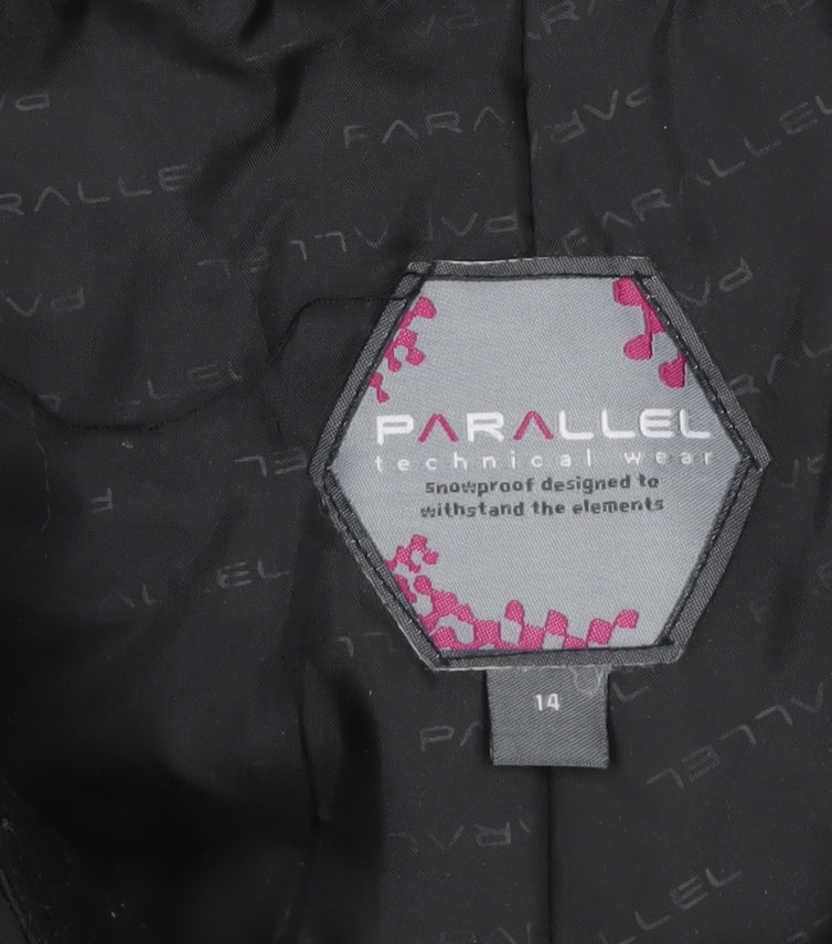 Parallel Women Black Snowproof Technical Winter Ski Trousers Size 14