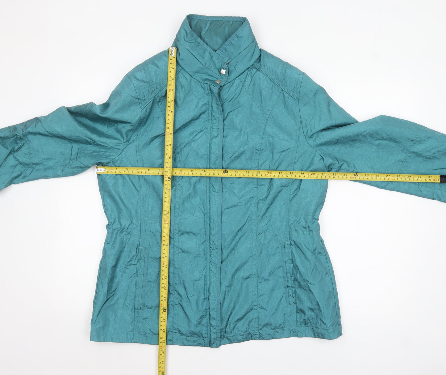 Klass Womens Sea Green Lightweight Zip Jacket Size 16