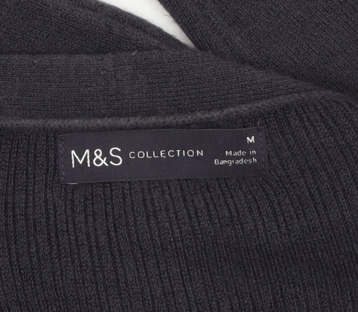 Marks and Spencer Women’s Black Knit Long Sleeve Cardigan M