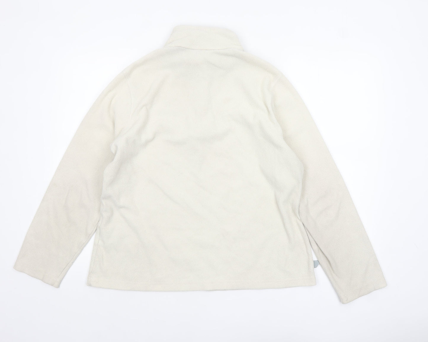 Regatta Great Outdoors Women Beige 1/2 Zip Fleece Sweatshirt UK 16