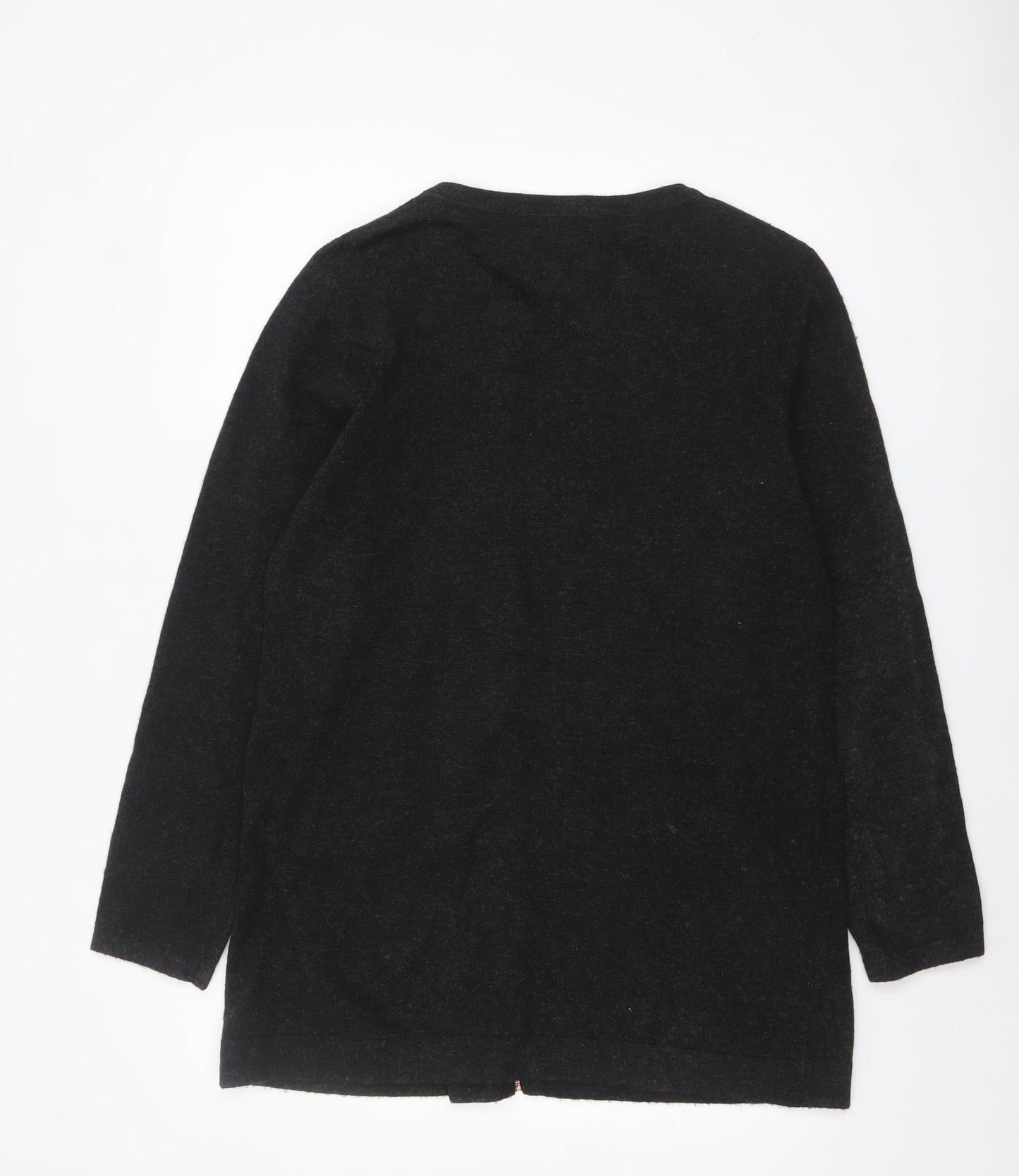 Lakeland Women's Black Full Zip Long Sleeve Knit Jumper Size 18