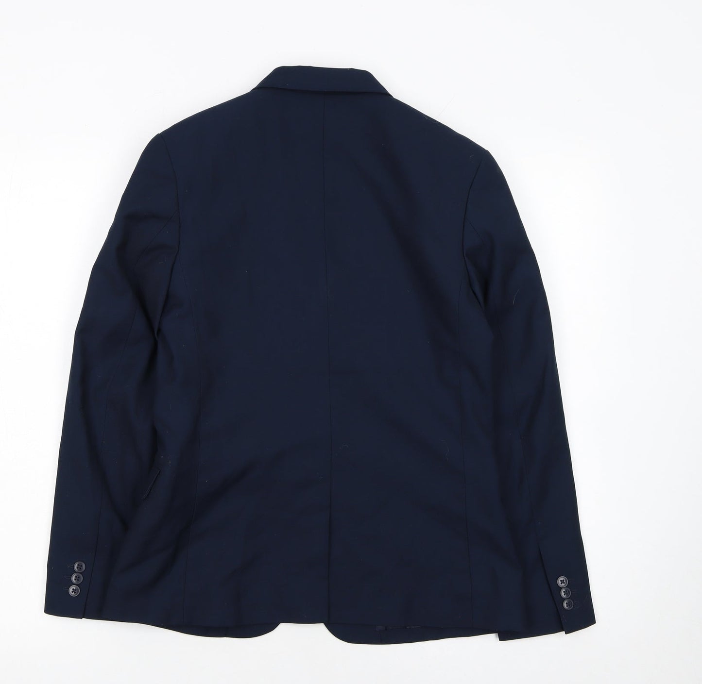 H&M Boys Blue 10 Years Regular Fit Single-Breasted Blazer Jacket