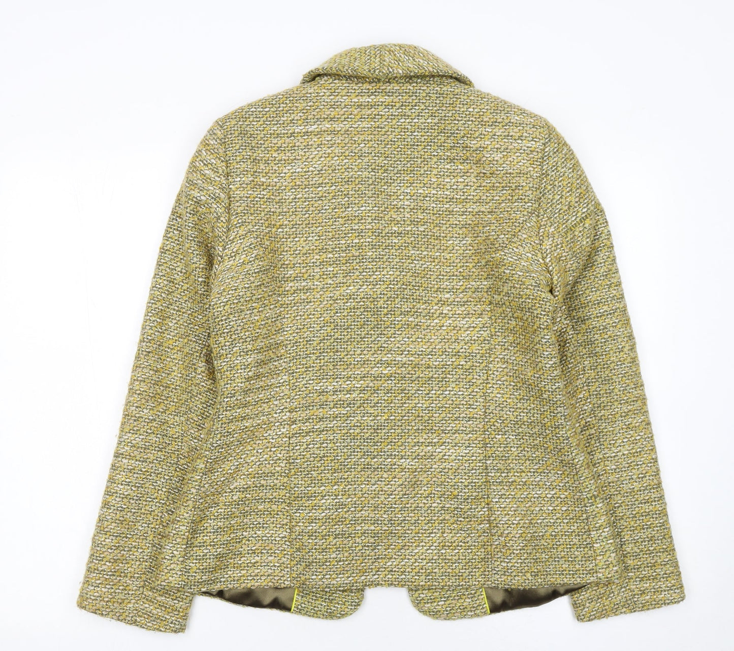 Marks and Spencer Per Una Women's Beige Bouclé Blazer Size 10
