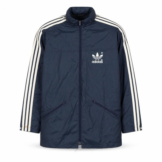 Adidas Men's Blue XS Retro Track Jacket Polyamide Full Zip Windproof