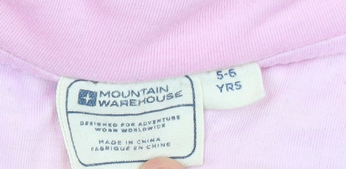 Mountain Warehouse Girls Multicoloured 5-6 Years Fleece Zip Jacket