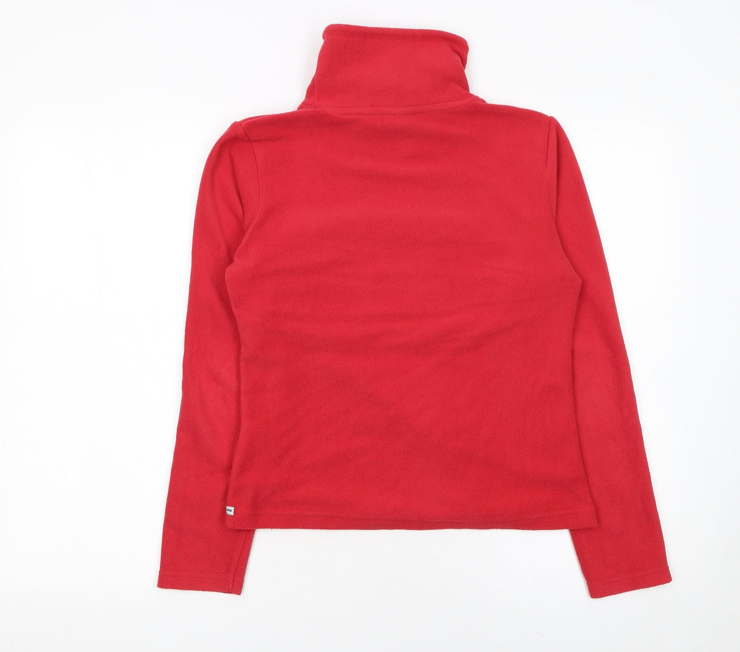 Kickers Girls Red Fleece Pullover Sweatshirt High Neck Size 12 Years