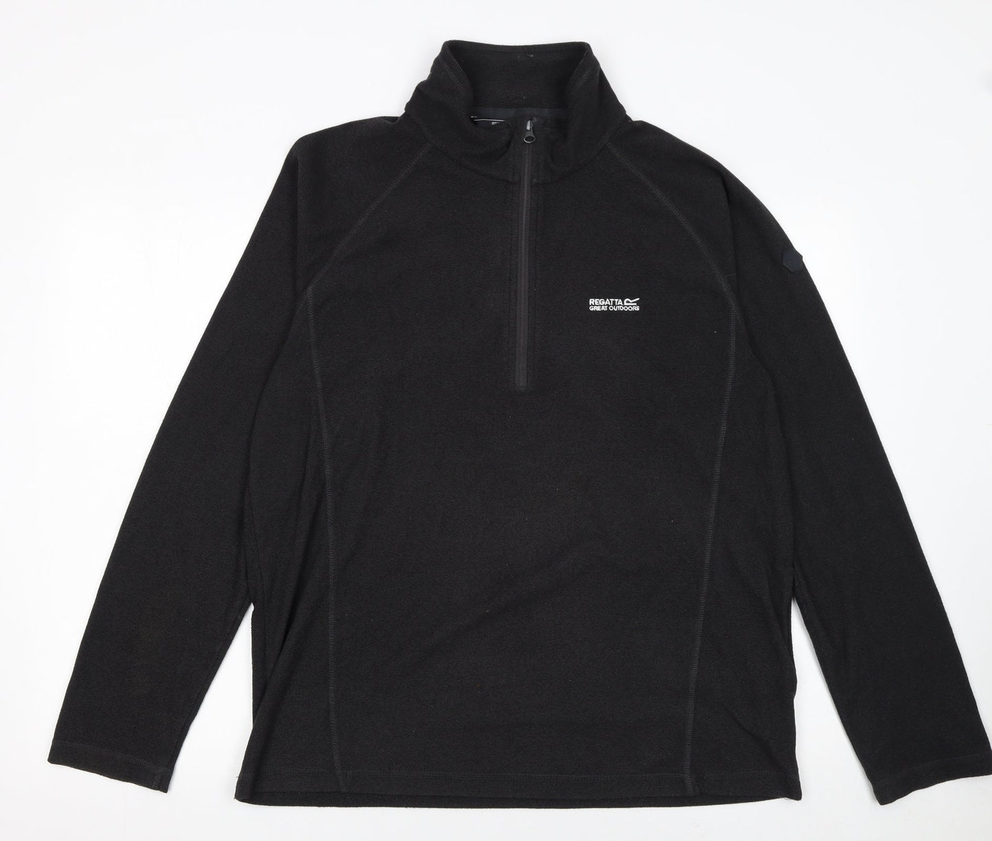 Regatta Men's Black Fleece 1/2 Zip Pullover Sweatshirt L