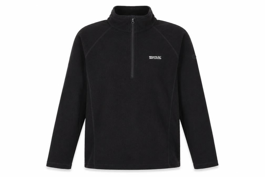 Regatta Men's Black Fleece 1/2 Zip Pullover Sweatshirt L