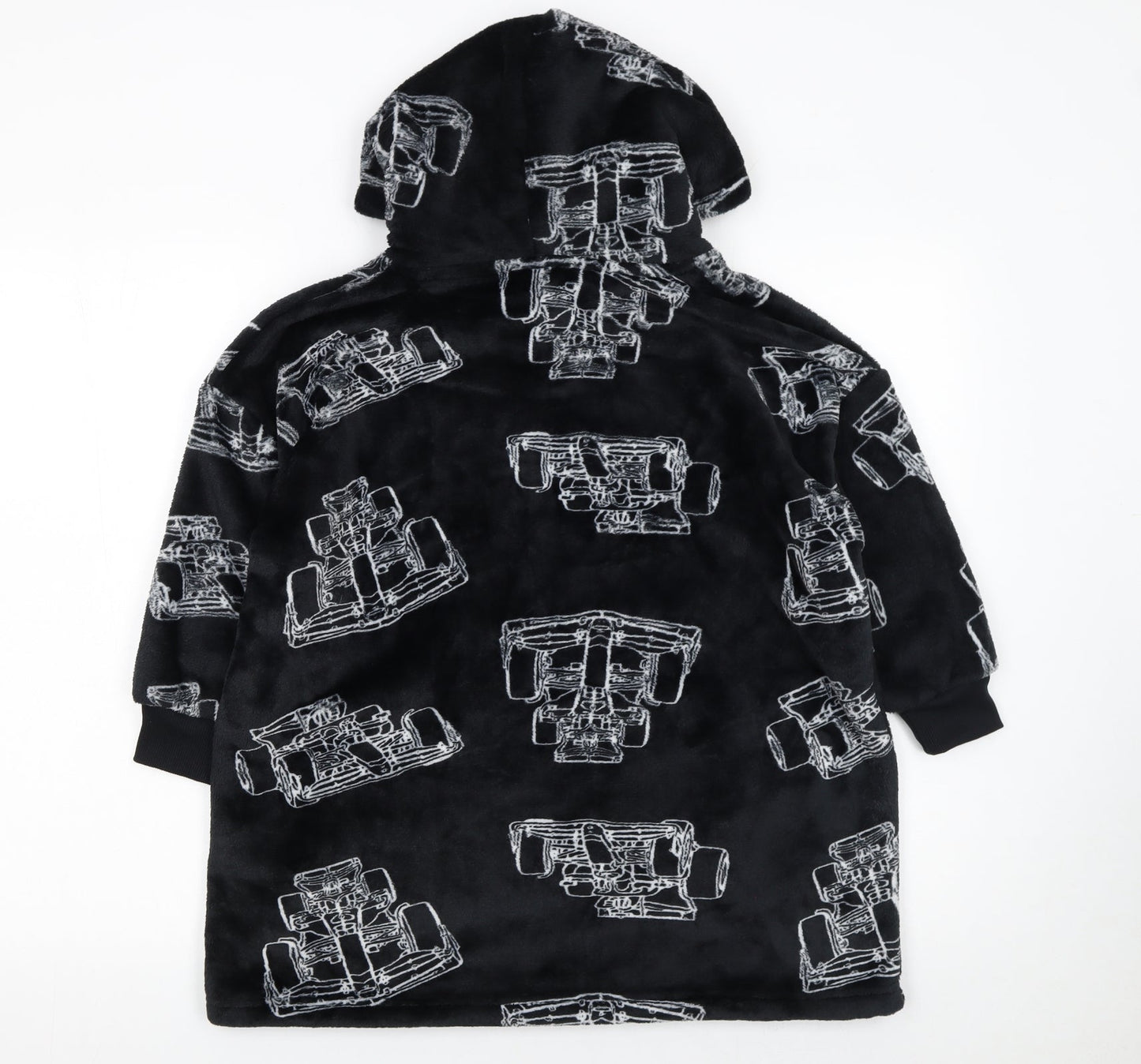 Marks and Spencer Boys Black McLaren F1 Hooded Fleece Robe 5-6 Years
