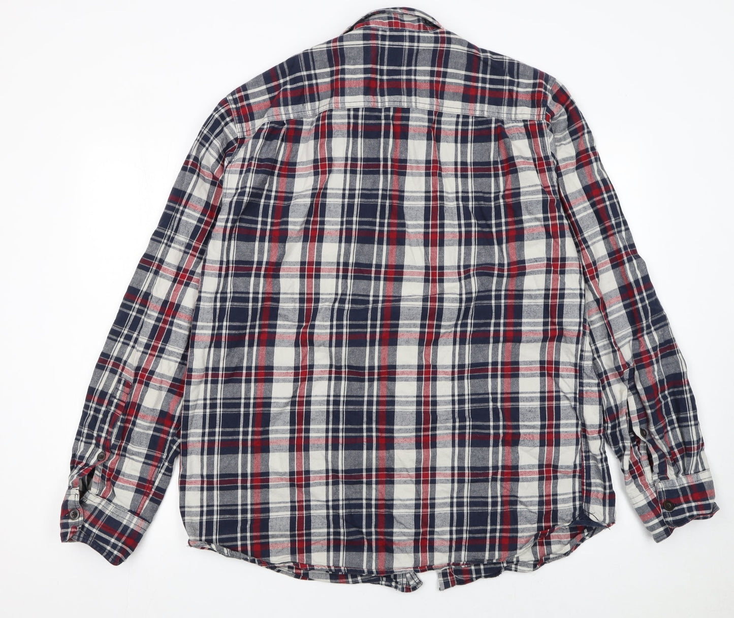 Roots Men's Multicoloured Plaid Flannel Button-Up Shirt XL