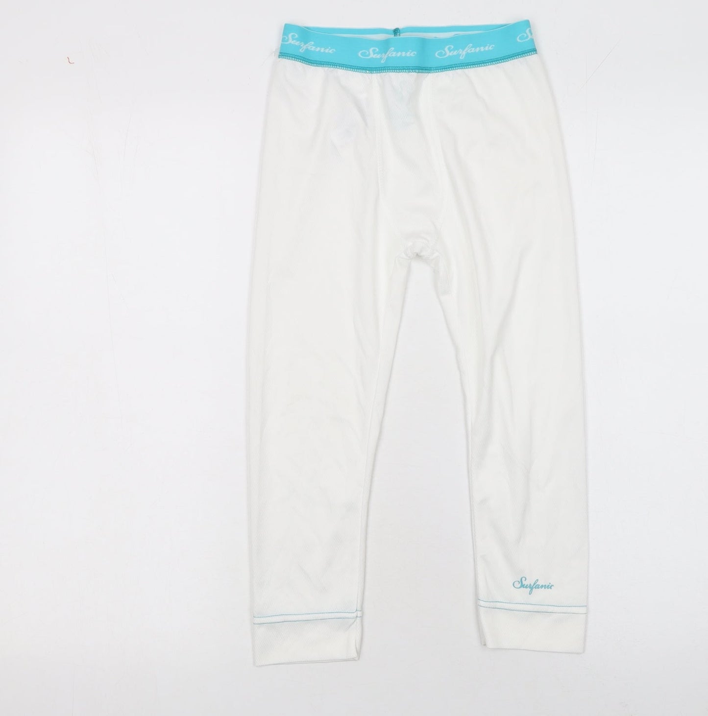 Surfanic Boys White Compression Base Layer Leggings 12 Years Ski Activewear