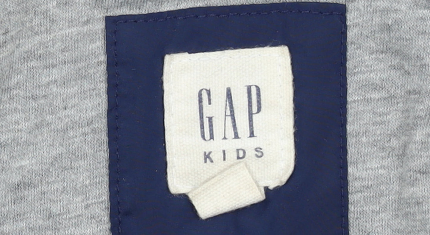 GAP Kids Boys Blue Hooded Windbreaker Jacket 8-9 Years
