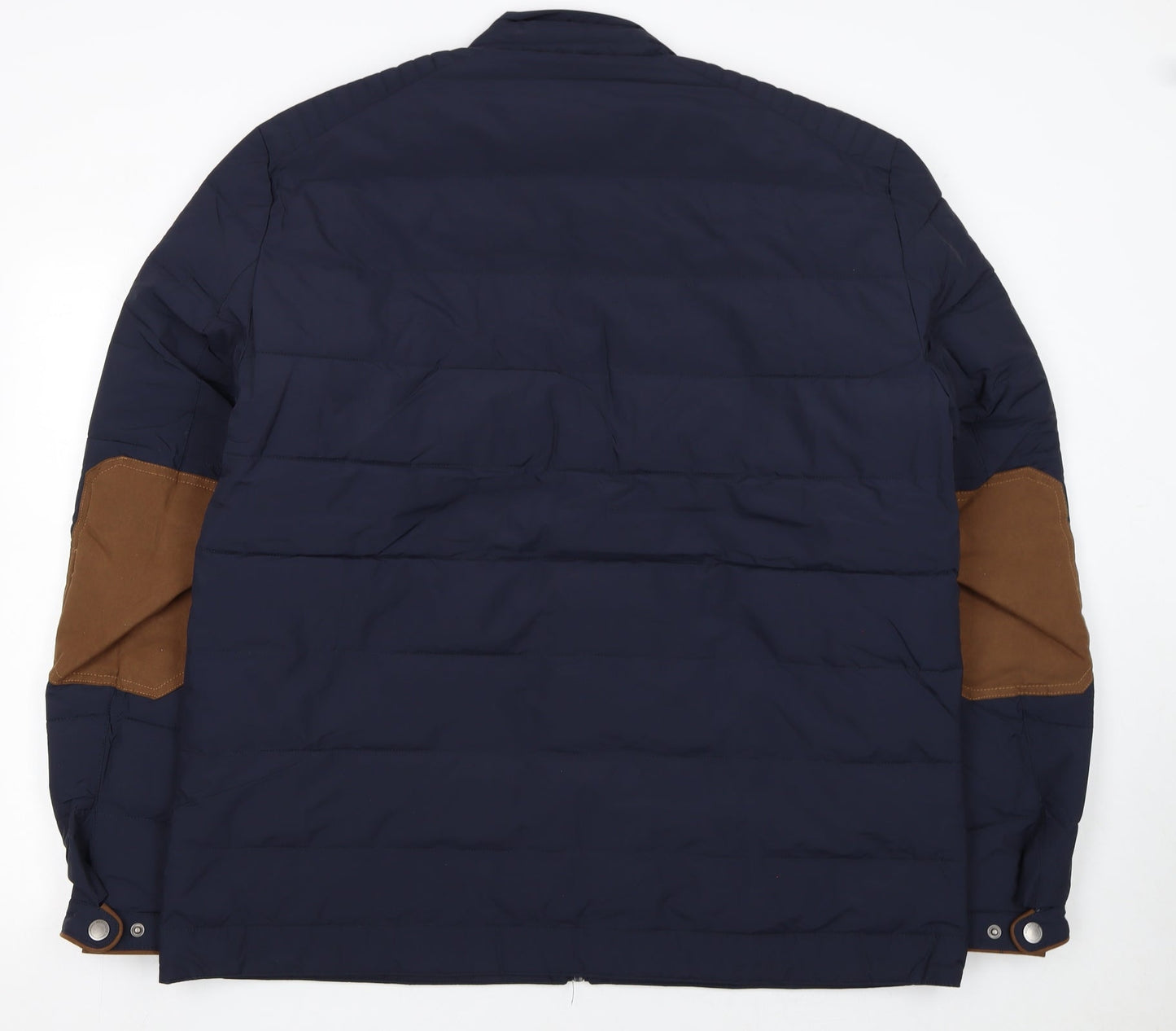 Armand Thiery Men's Blue 3XL Puffer Jacket with Zip Pockets