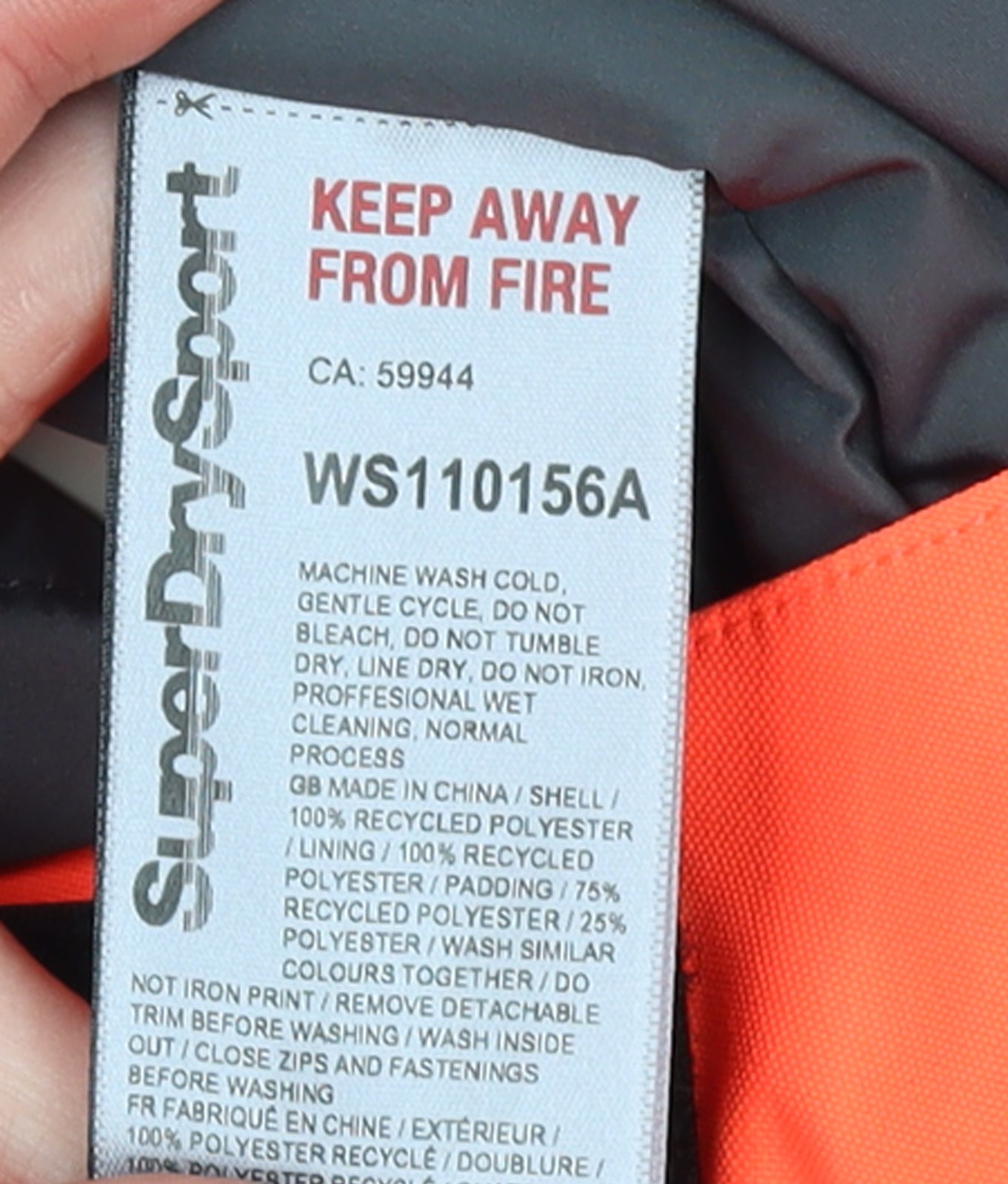 Superdry Women's Orange Snow Pants UK 12 Waterproof Ski Trousers
