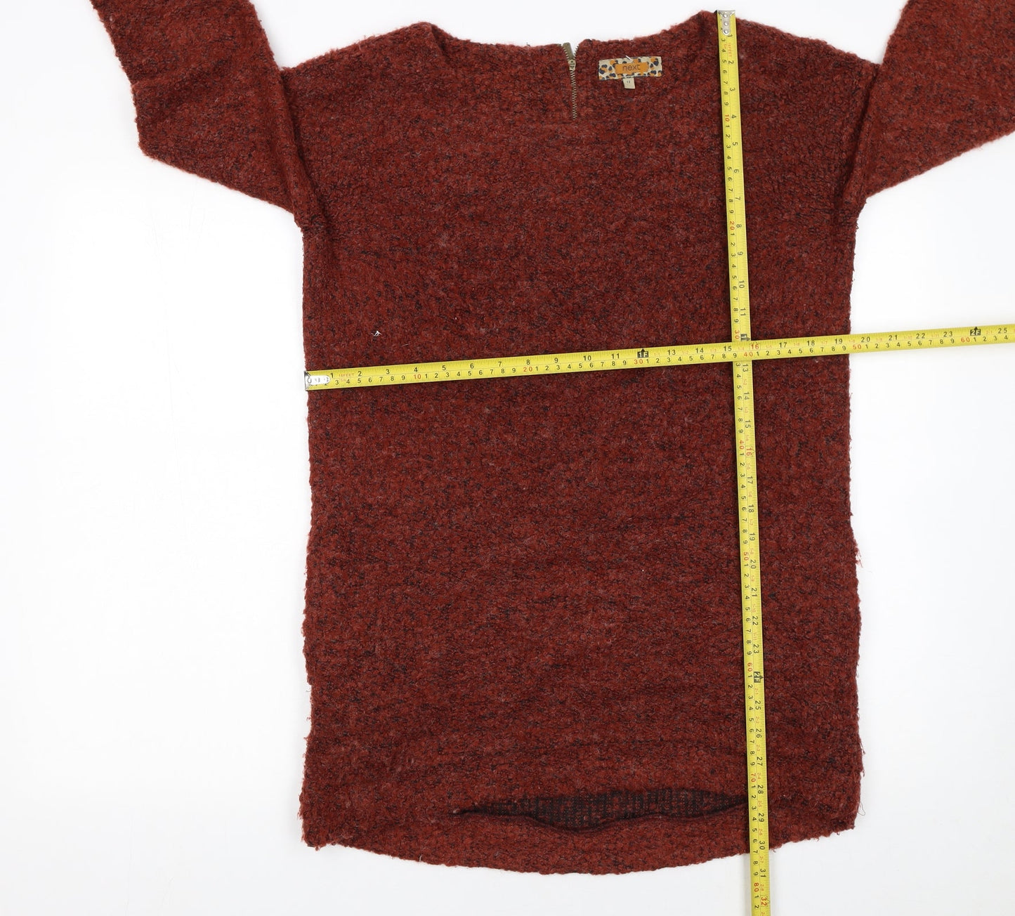 Next Women's Brown Chunky Knit Pullover Jumper Size 12