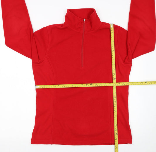 Lands' End Men's Red XL Tall Fleece 1/2 Zip Pullover Sweatshirt