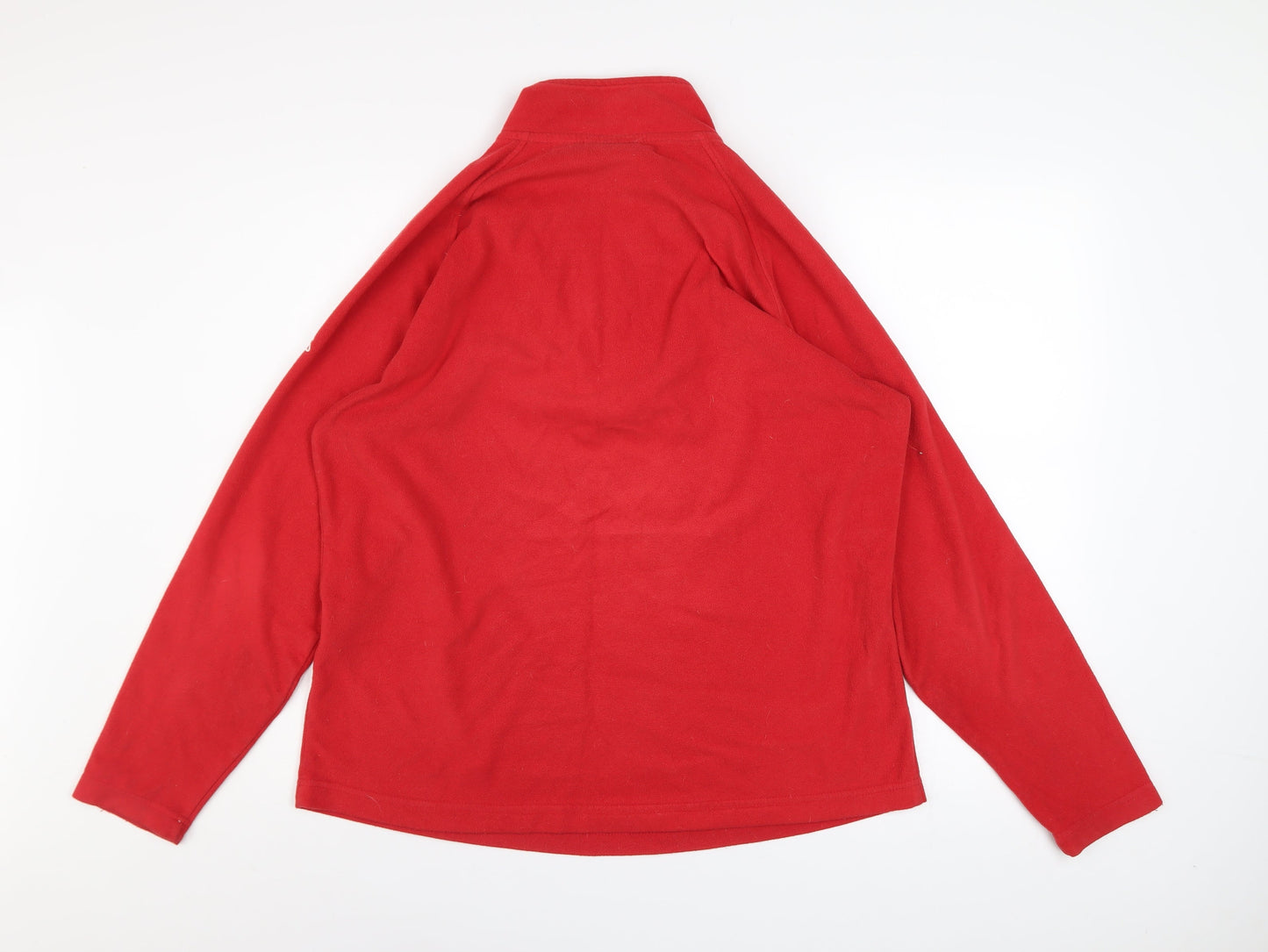 Craghoppers Women's Red Fleece 1/4 Zip Pullover Sweatshirt UK 16
