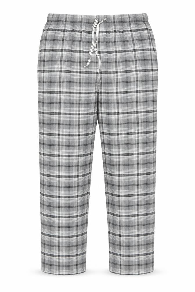Marks and Spencer Men’s Grey Check Flannel Pyjama Pants 2XL