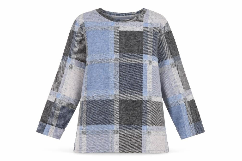 Marks and Spencer Womens Multicoloured Check Jumper Size 14