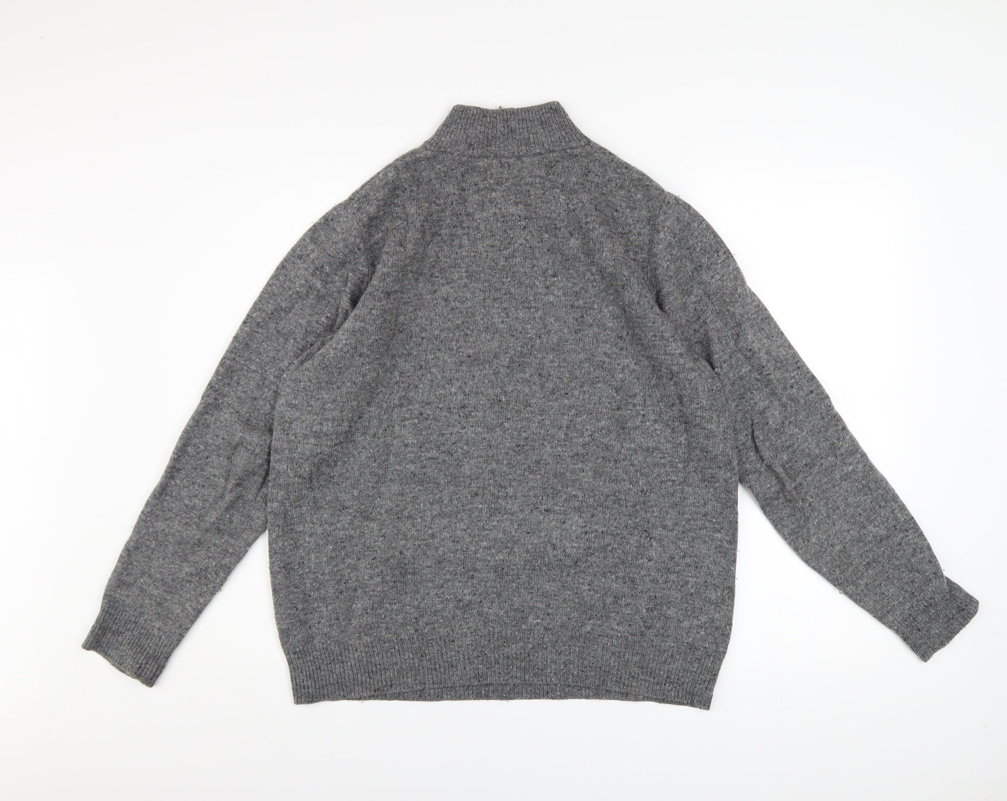 Pringle Golf Men's Grey Merino Wool 1/2 Zip Jumper Size M