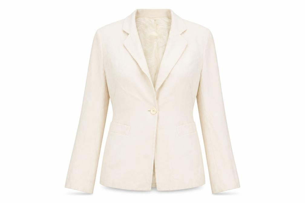 Episode Women's Ivory Wool Blend Blazer Jacket Size 12