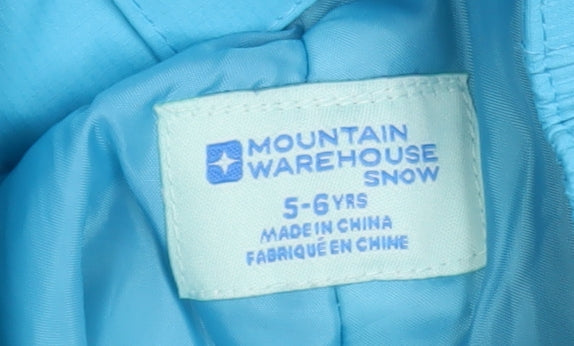 Mountain Warehouse Boys Blue 5-6 Years Snow Pants Waterproof Winter Trousers