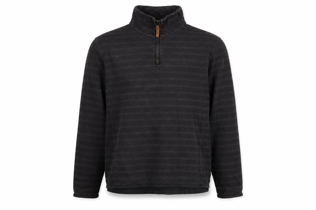 FatFace Men’s Grey Charcoal 1/4 Zip Cotton Sweater L