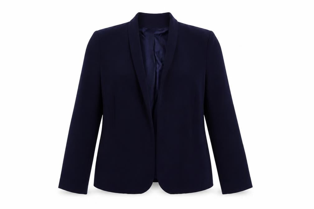 Front view of Red Herring Women's Blue, size 16, Classic Polyester Blazer
