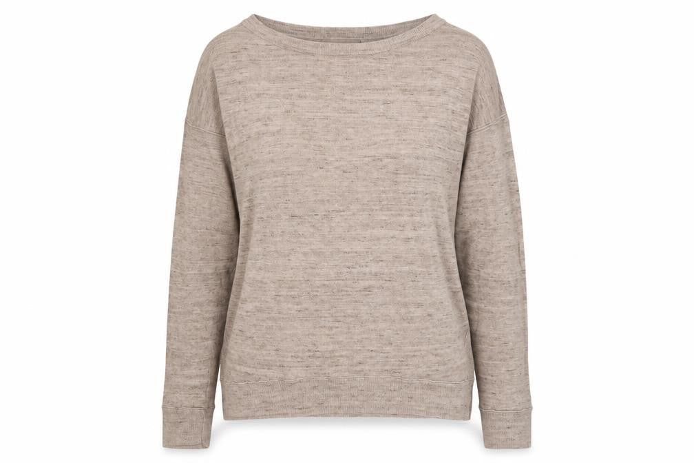 H&M L.O.G.G Womens Beige Cotton Crew Neck Jumper Size 12