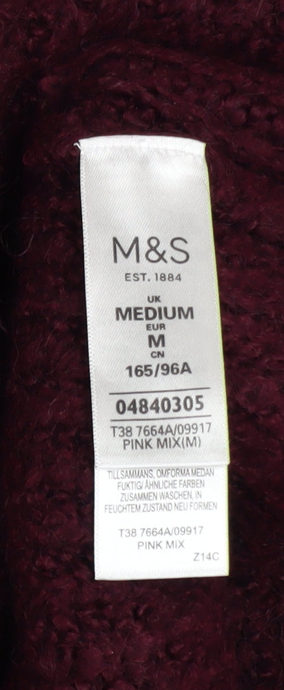 Marks and Spencer Womens Multicoloured M Chunky Knit Pullover Jumper