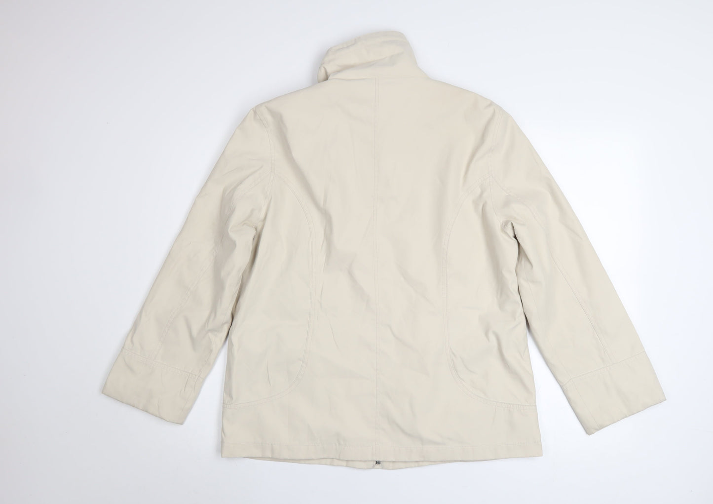 BHS Women’s Beige Water Resistant Mid-Length Jacket Size 14