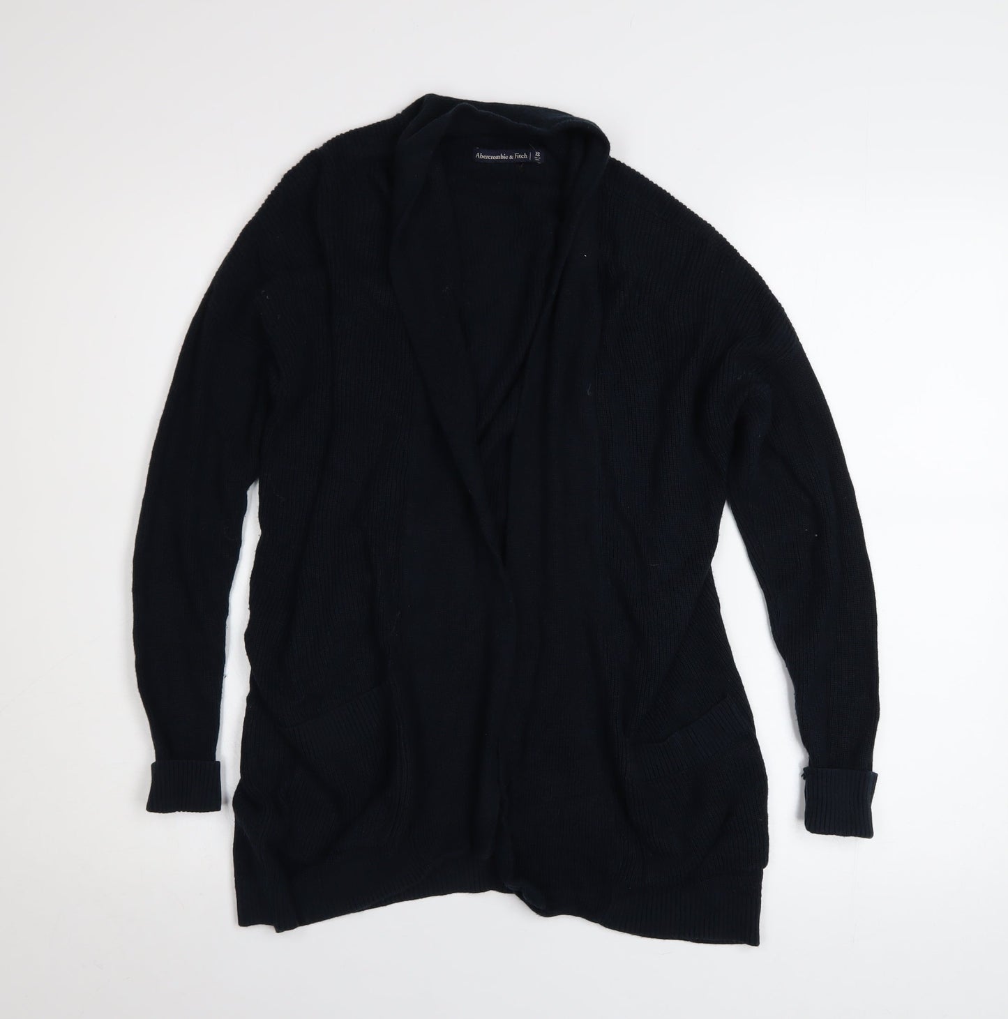 Abercrombie & Fitch Womens Black XS Long Sleeve Knit Cardigan