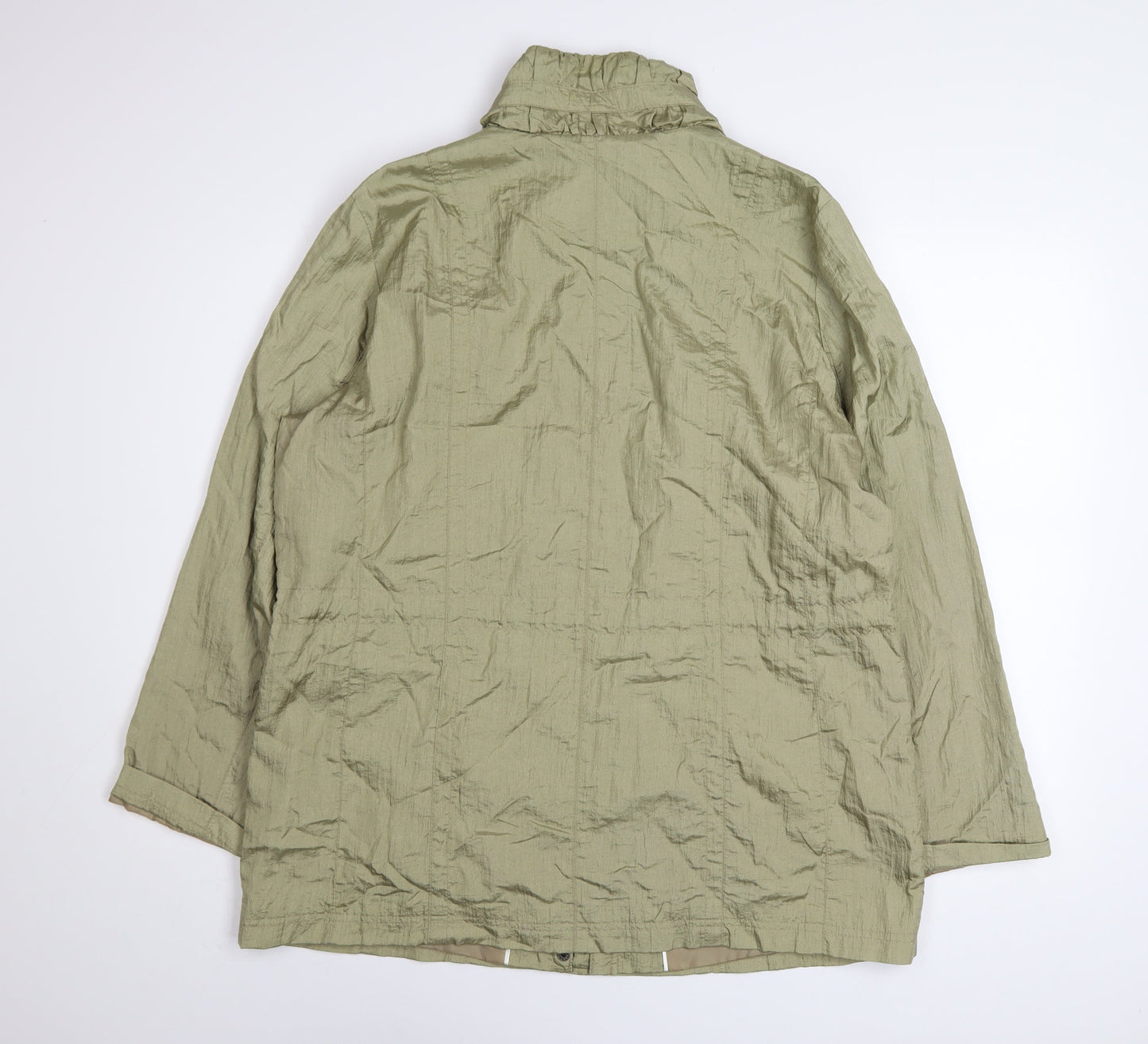 Bm Womens Green Size 16 Lightweight Anorak Jacket with Pockets