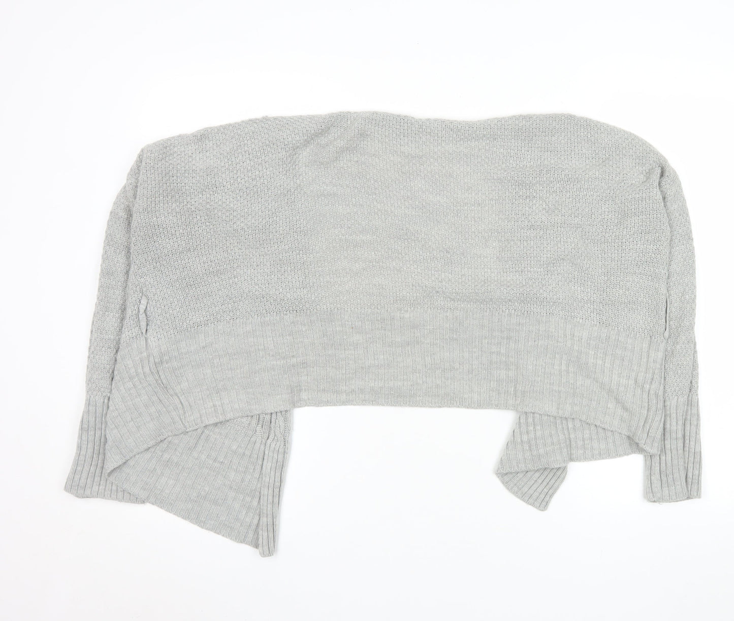 PrettyLittleThing Women’s Grey Knit Open Cardigan Size M