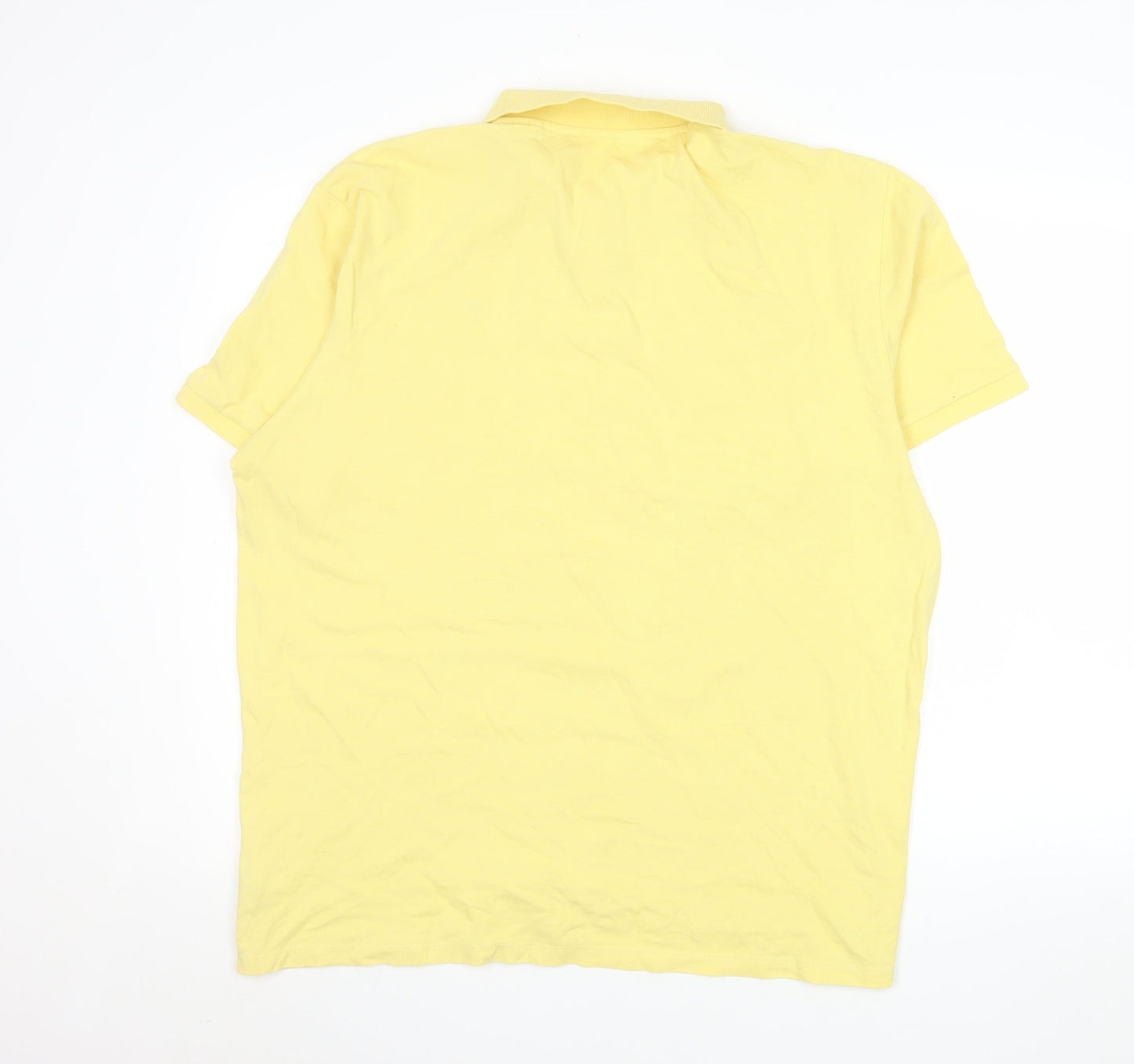 NEXT Men’s Yellow 2XL Cotton Stretch Polo Shirt